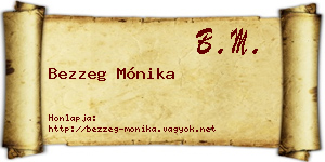 Bezzeg Mónika névjegykártya